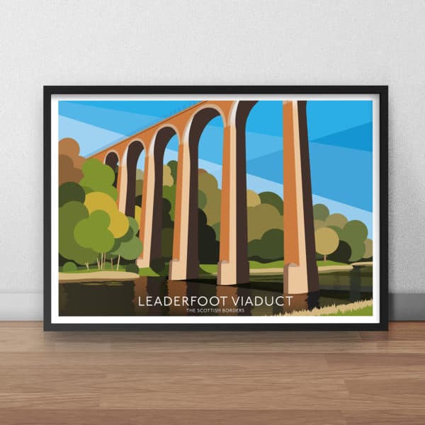 Leaderfoot Viaduct Travel Poster